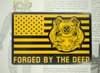 1C FORGED BY THE DEEP - sticker