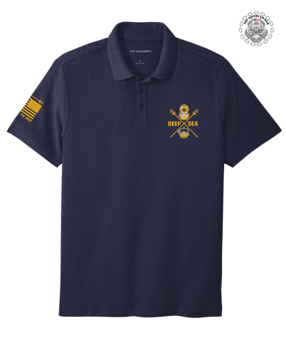 BACKBONE REQUIRED - DEEP SEA (MOD 1) Polo Cotton-blend Short-sleeve - Image 2