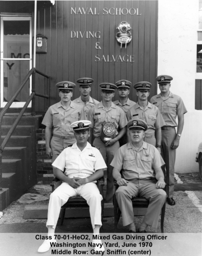 1970 Class 70-01-He02 Mixed Gas Diving Officer Washington Navy Yard