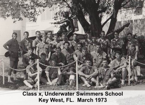 1973 Class x Underwater Swimmers School  Key West FL